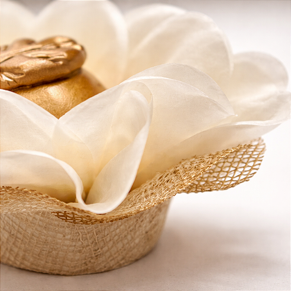 Forminha Lunita - Papel com tela - Off white