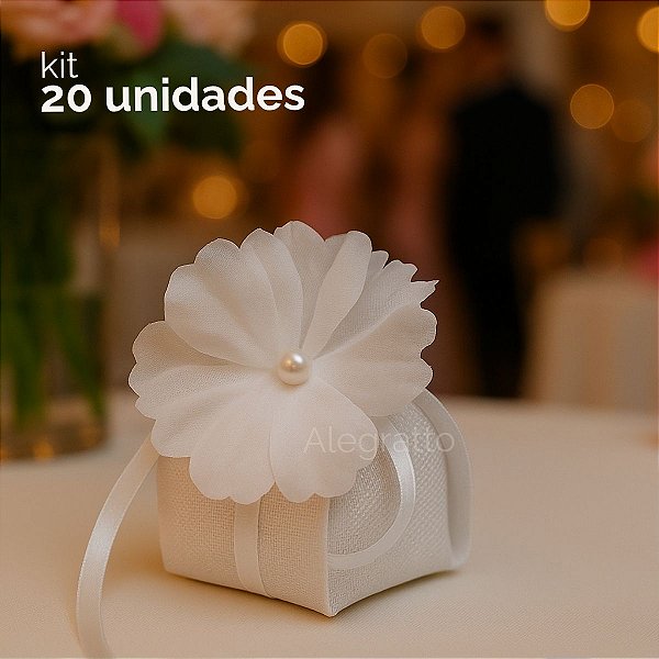 Kit 20 Embalagens premium caixinha bem casado