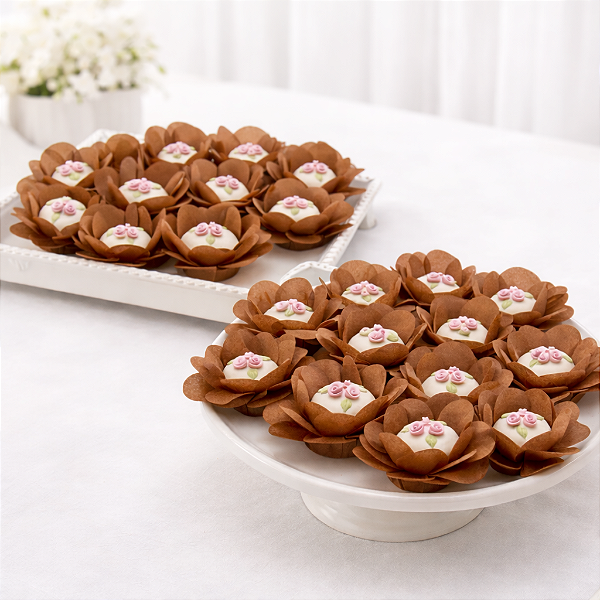 kit 100 forminhas Delicatta - Papel - Caramelo