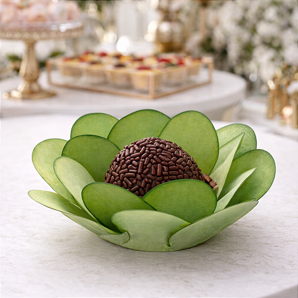 Kit 100 forminhas Bela Papel - Verde Musgo