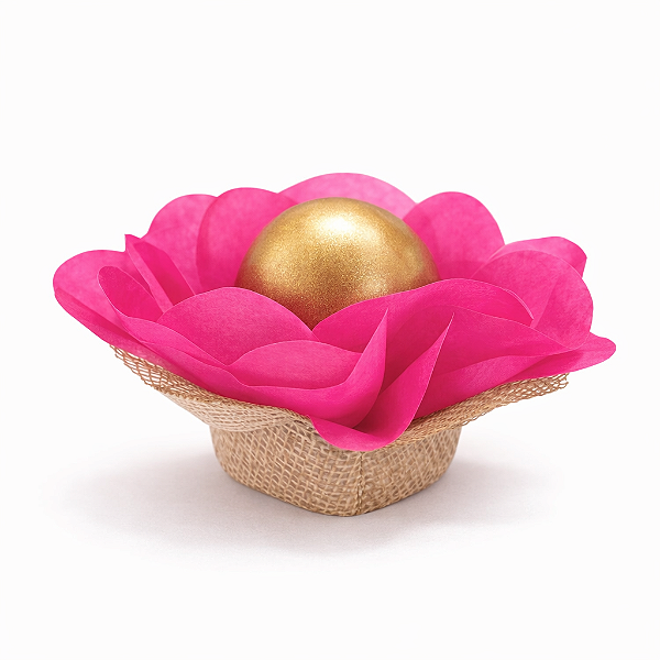 Forminha Lunita Papel com tela - Rosa Pink