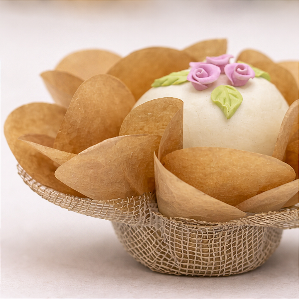 Forminha Lunita Papel com tela - Kraft