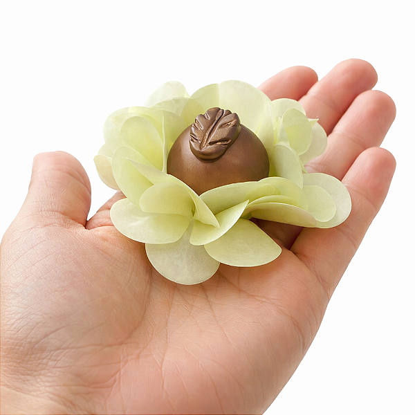 Forminha Delicatta Papel - Amarelo Bebê