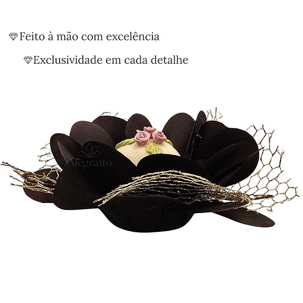 Forminha Imperial - Papel com tela - Preta