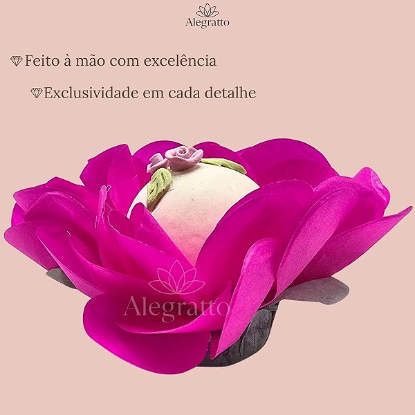 Forminha Delicatta  Papel - Fúcsia