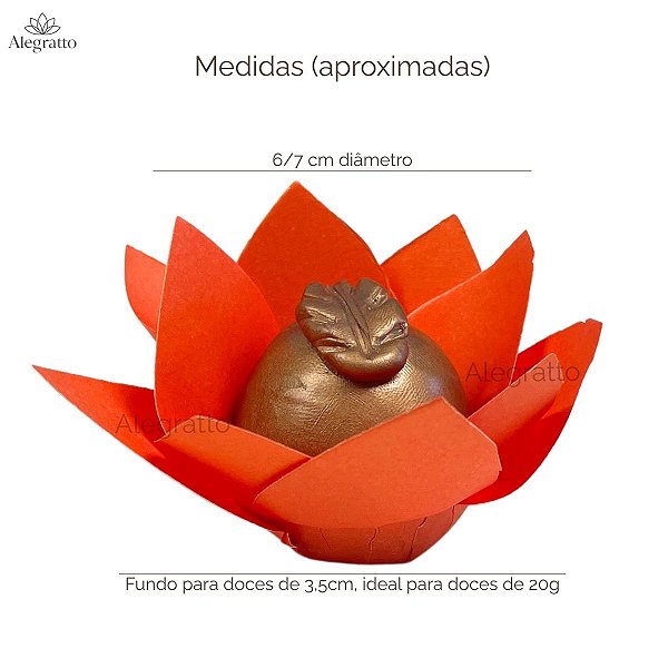 Forminha Lottus Papel - Laranja
