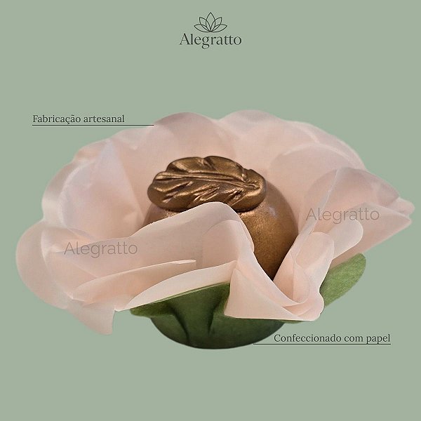 Forminha Delicatta Papel - Rosa Chá