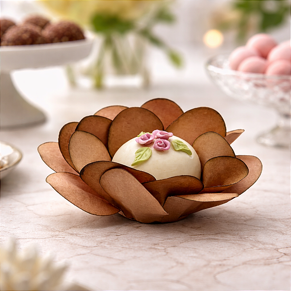 Kit 50 forminhas Bela Papel - Marrom