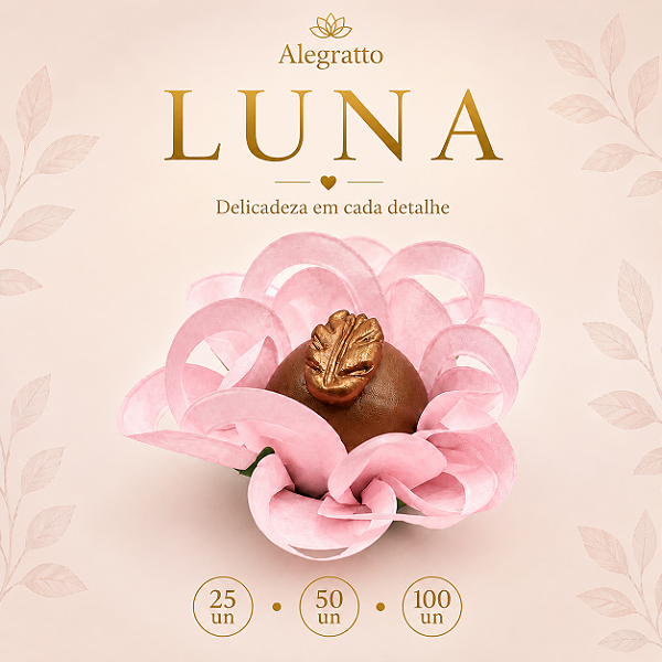 kit 25 forminhas Luna Papel - Rosa