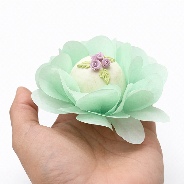 kit 100 forminha Delicatta Papel - Verde bebê SS05