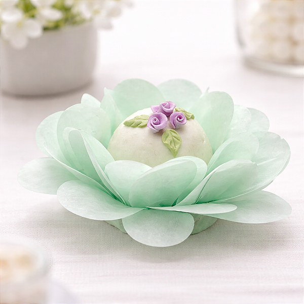 kit 50 forminha Delicatta Papel - Verde bebê SS05