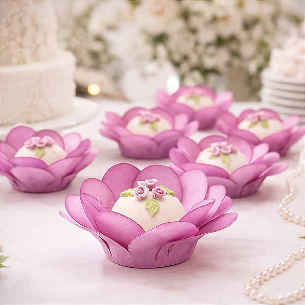 Kit 100 Forminhas Bela Papel - Magenta