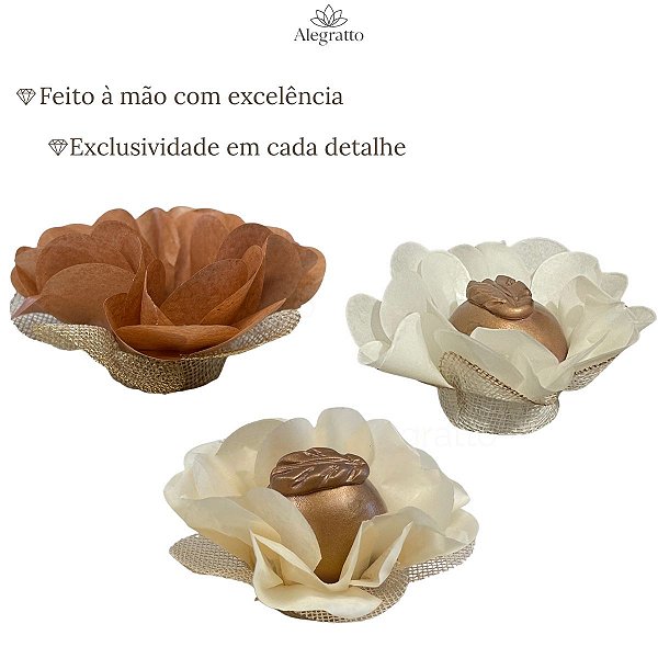 Kit 75 Forminhas Lunita Papel com tela - Neutro/Terroso