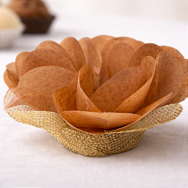 Kit 25 Forminhas Lunita Papel com tela - Caramelo