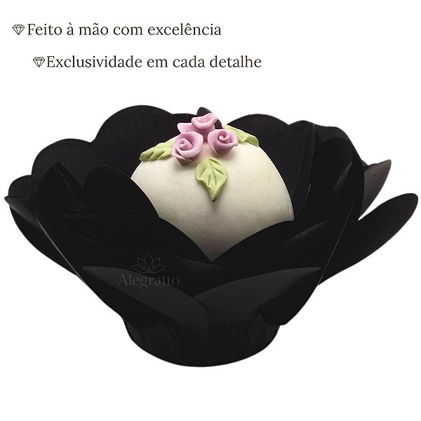 Forminha Delicatta Papel - Preto