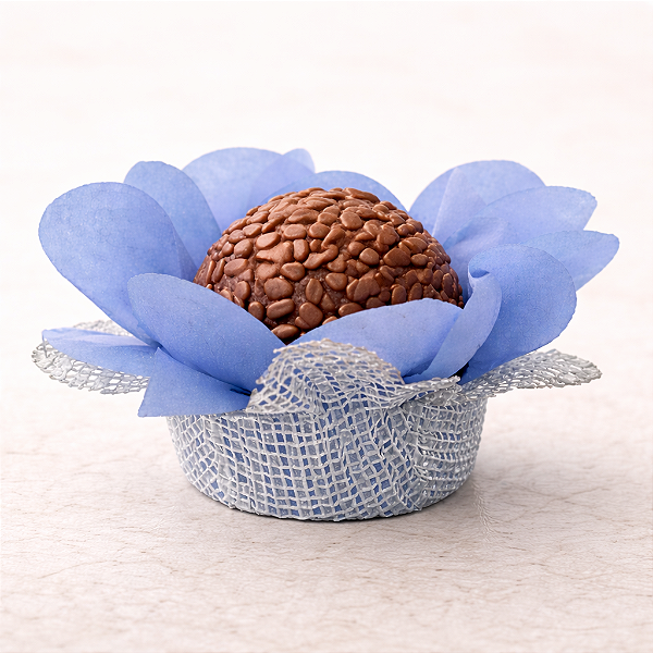 Forminha Lunita - Azul Serenity com tela Prata