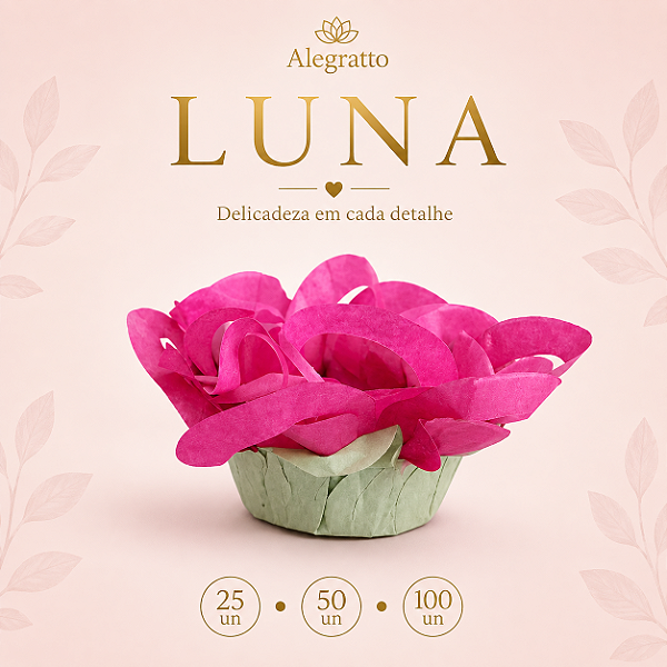 Kit forminhas Luna Papel - Fúcsia