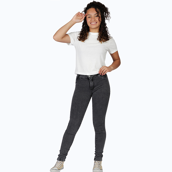Calça Skinny Jeans Justinha Lycra Meninas Infantil Juvenil