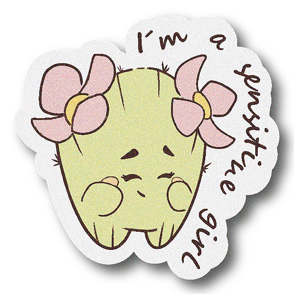 Die cut: I´m a sensitive girl