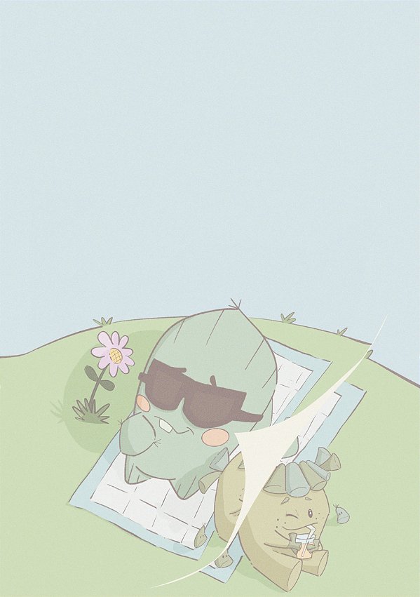 Papel de carta: Banho de sol (10 un.)