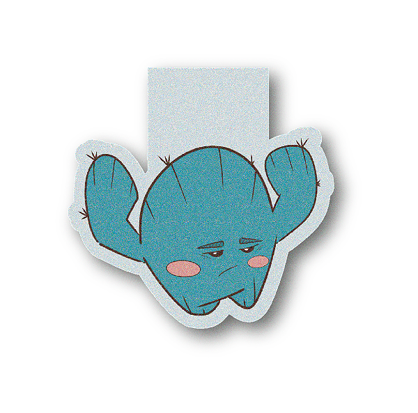 Marcador de página imantado do Bruce