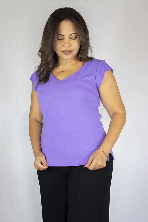 Blusa Bianca Lavanda