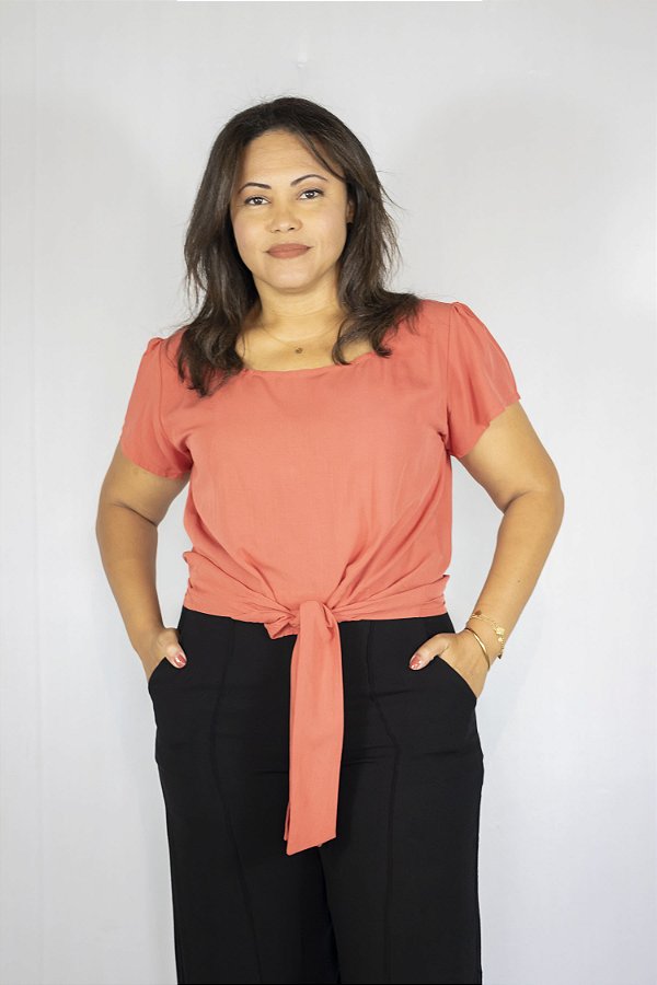 Blusa Cintia Terracota