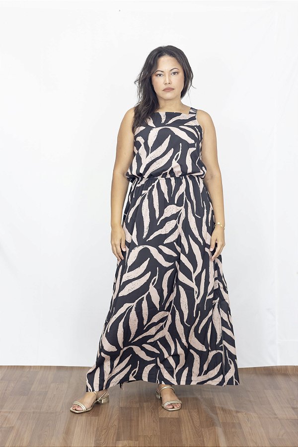 Vestido Carol Folhagens