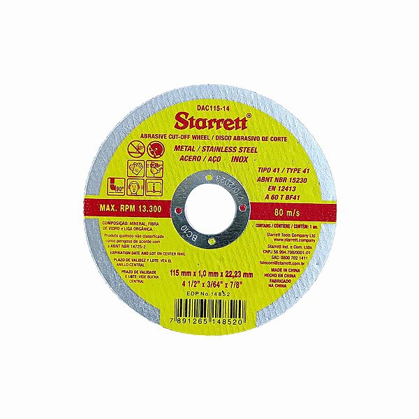 Disco de Corte STARRET
