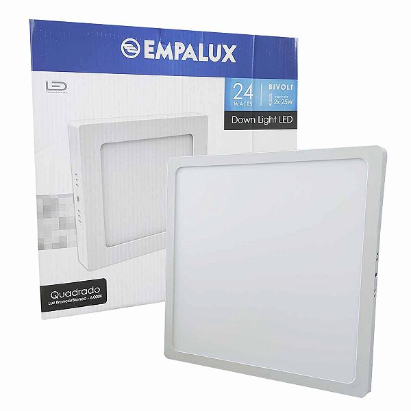 Painel LED Quad 24W Bivolt 6.000K Sobrepor LD32456 EMPALUX