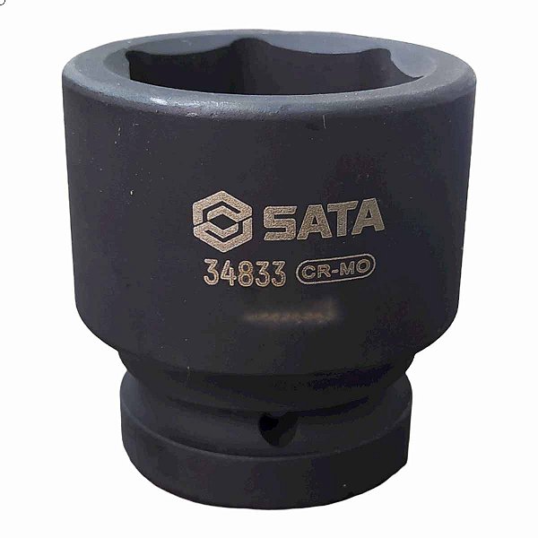 Soquete de Impacto Curto Encaixe 1" Milímetro SATA