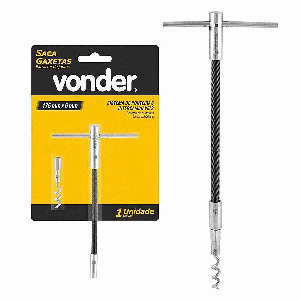 Saca Gaxeta Haste Flexível Intercambiável 175x06mm VONDER