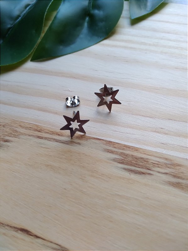 Brinco Estrela Vazada