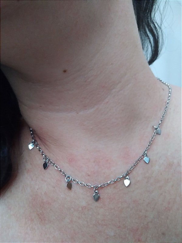 Choker de Mini Coração
