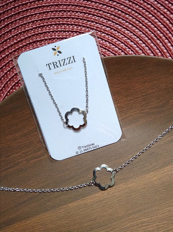 Tornozeleira Flor Vazada