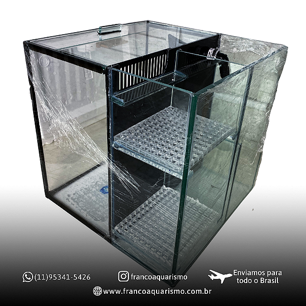 Aquário com Sump Traseiro - 30x30x30