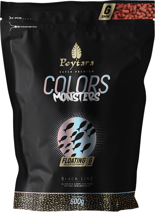 Ração Monster Colors Floating G 600g Poytara