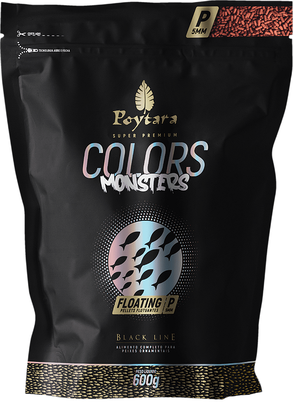 Ração Monster Colors Floating P 600g Poytara