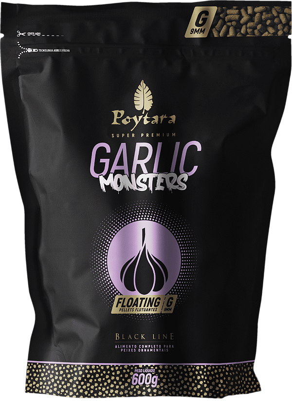 Ração Monster Garlic Floating G 600g Poytara