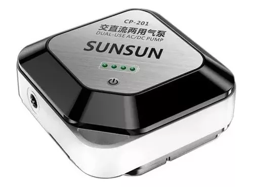 Compressor De Ar Aquário Oxigenador Nobreak Cp-201 Sunsun Bivolt
