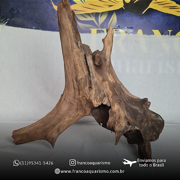 Tronco de Madeira Natural para Aquários – Peça Unica