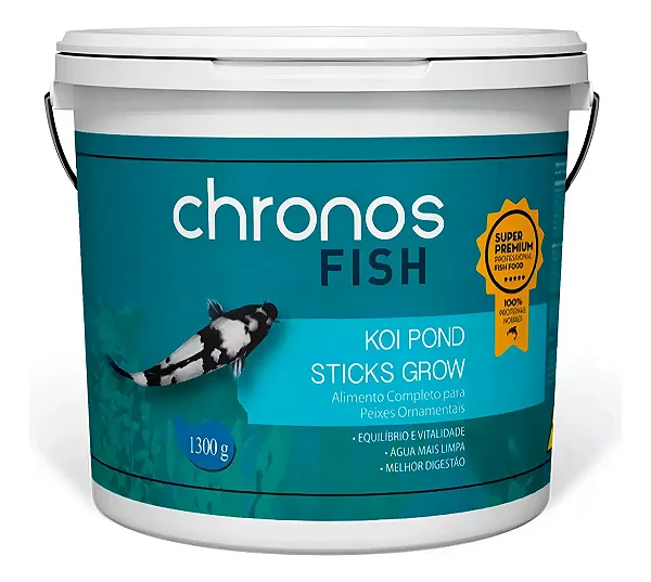 CHRONOS FISH KOI POND STICKS GROW - Extrusado - Diam. 3mm / Comp. 4,5mm 1,3 Kg