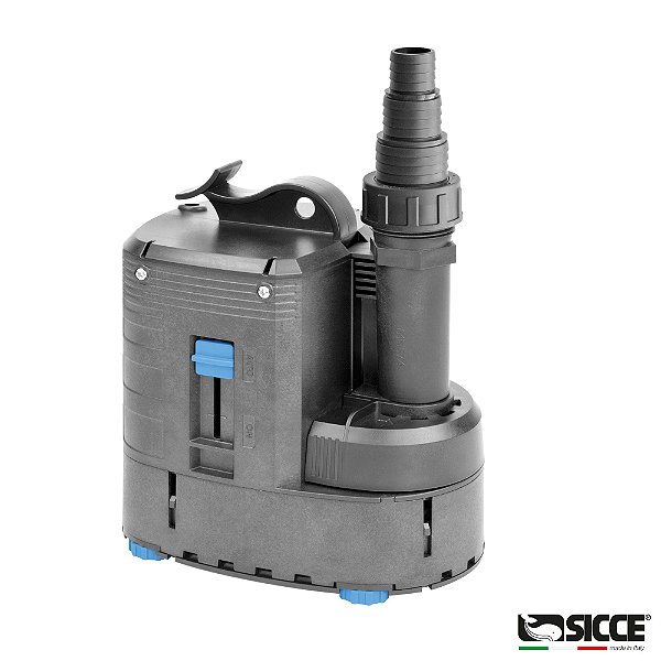 SICCE BOMBA DE DRENAGEM ULTRA 9000 110 V - Prof. máx. 7 m - 8500 L / h - H.Máx 6,5 m - 110W 110 V - Cabo 10 m Comp. 20,7 cm / Larg. 14,2 cm / Alt. 22,3 cm