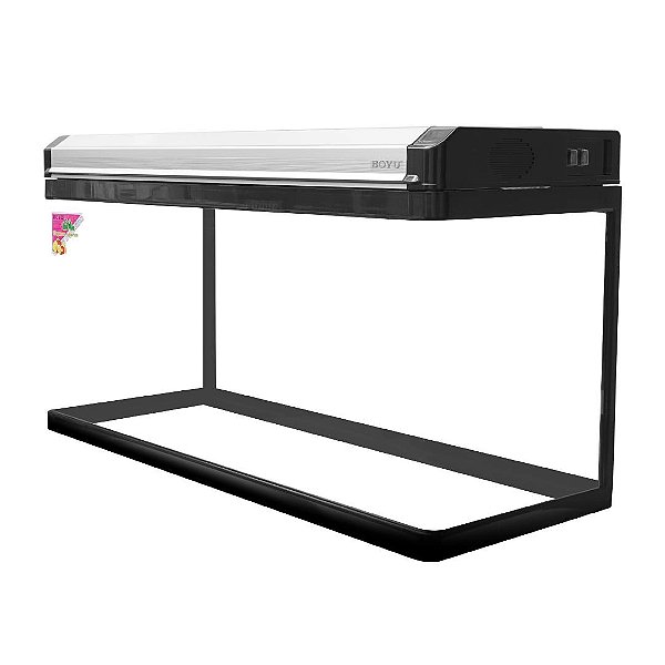 Aquário Curvo Boyu Ea- 80 LED 148L Preto/Champagne Light 220V