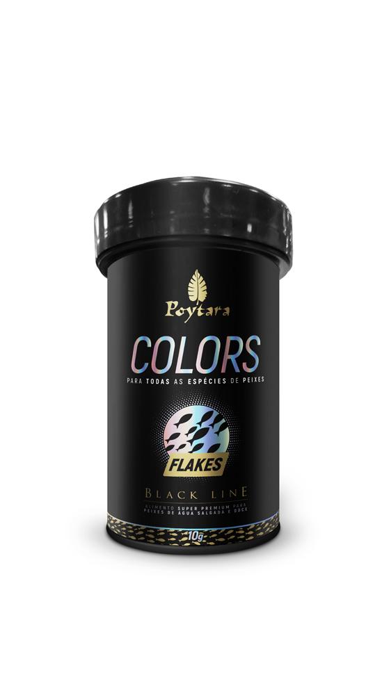 Ração Poytara Black Line Colors Flakes 10G