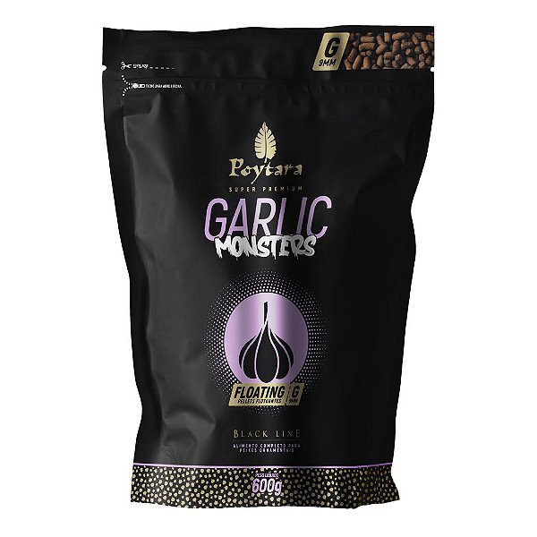 Ração Poytara Black Line Garlic Monster Floating g 600G (bag)