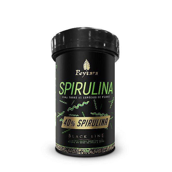 Ração Poytara Black Line Spirulina 40% Pellets M 45G