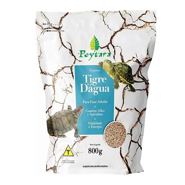 Ração Poytara Tigre D'agua 800G (bag)