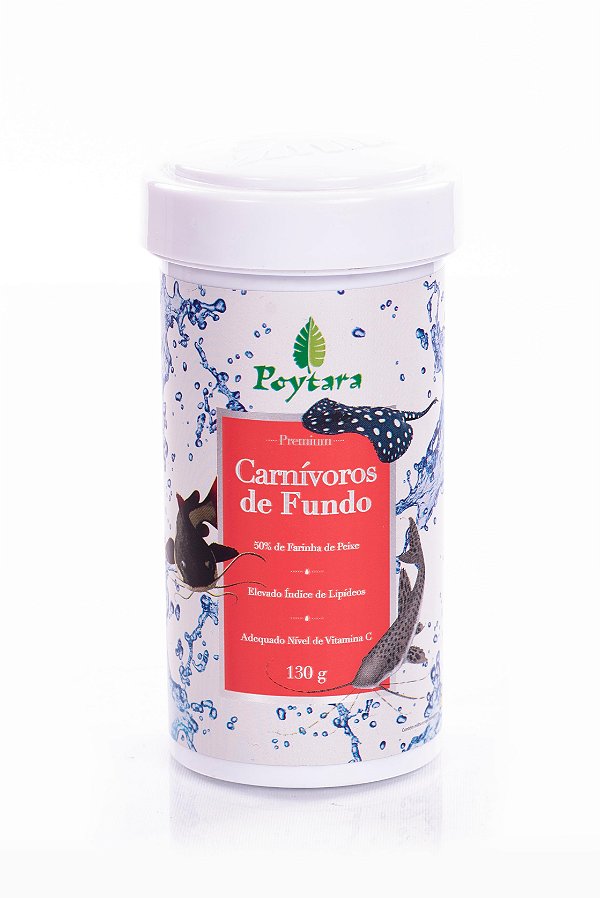 Ração Poytara Carnivoros de Fundo P 130G