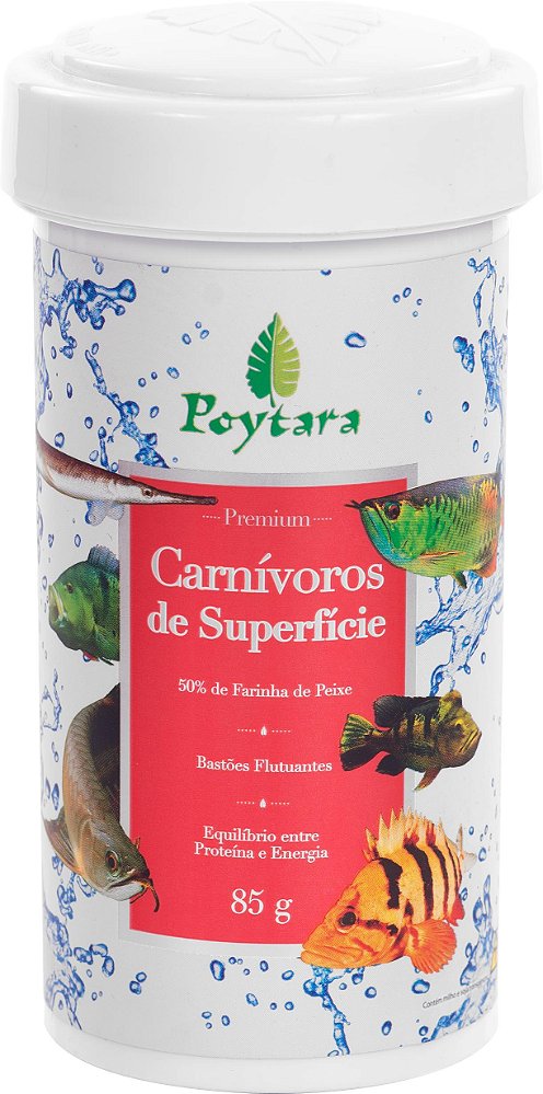 Ração Poytara Carnivoros de Superficie 85G